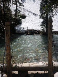 And the lake is juuuust over this bridge... oh.