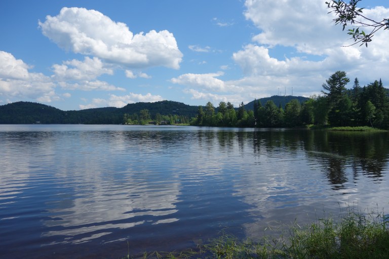 Biking the Laurentians rail trail